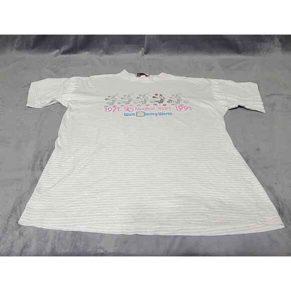 Vintage Mickey Walt Disney World 20 Magical Years 1971-1991 T-Shirt - Picture 1 of 6